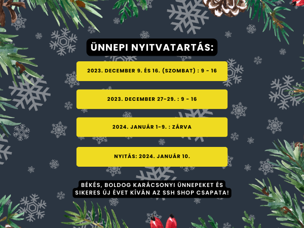 Ünnepi nyitvatartás 2023